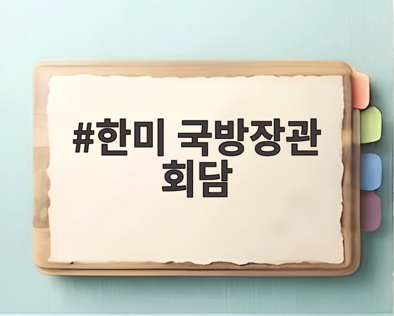 한미 국방장관 회담