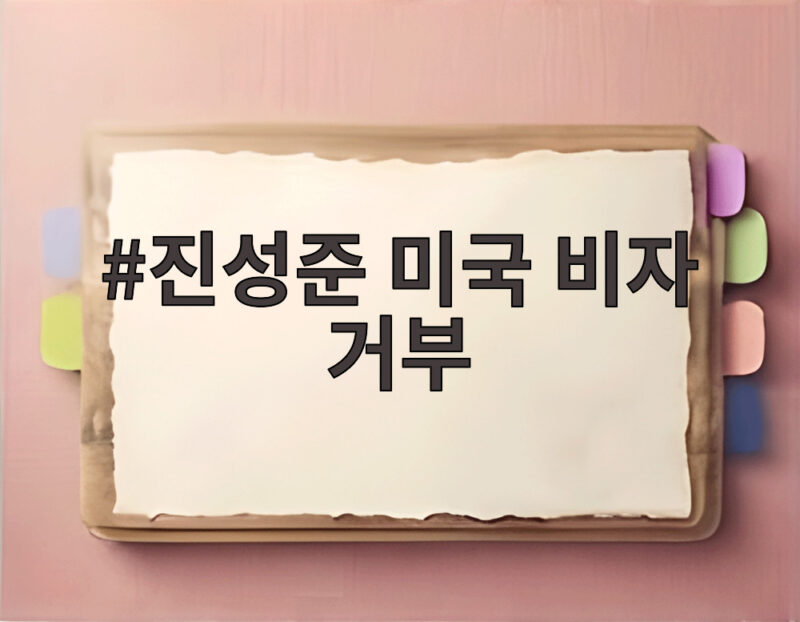 진성준 미국 비자 거부 한미동맹에 던진 충격적 신호 1 진성준 미국 비자 거부