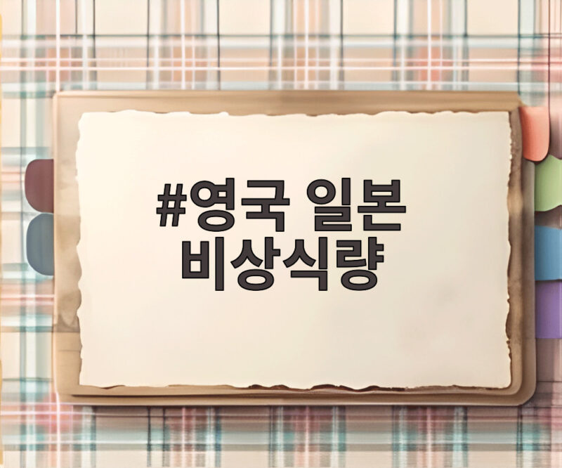 영국 일본 비상식량 권고에 술렁이는 우리 집 비상가방 어떻게 꾸릴까 1 영국 일본 비상식량