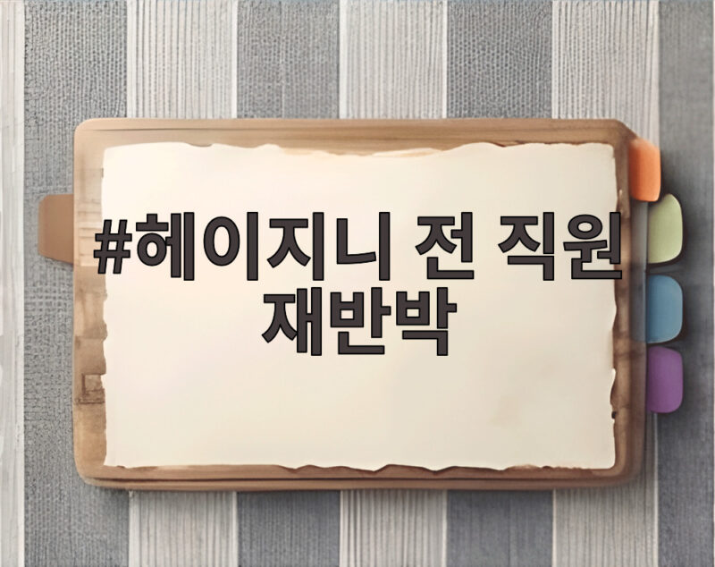 헤이지니 전 직원 재반박 연봉 인상과 퇴사 처리 논란 1 헤이지니 전 직원 재반박