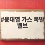 윤대열 가스 폭발 밸브
