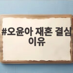 오윤아 재혼 결심 이유 아들 민이를 향한 남편과 시부모님의 진심 오윤아 재혼 결심 이유