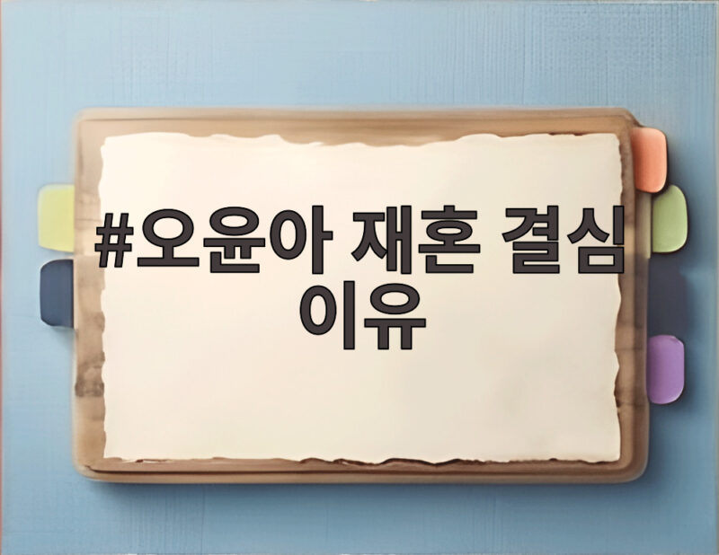 오윤아 재혼 결심 이유 아들 민이를 향한 남편과 시부모님의 진심 1 오윤아 재혼 결심 이유