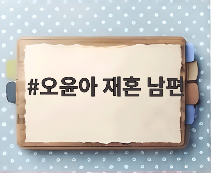 오윤아 재혼 남편 알고 보니 4살 연하 아들 민이 취업까지 1 오윤아 재혼 남편
