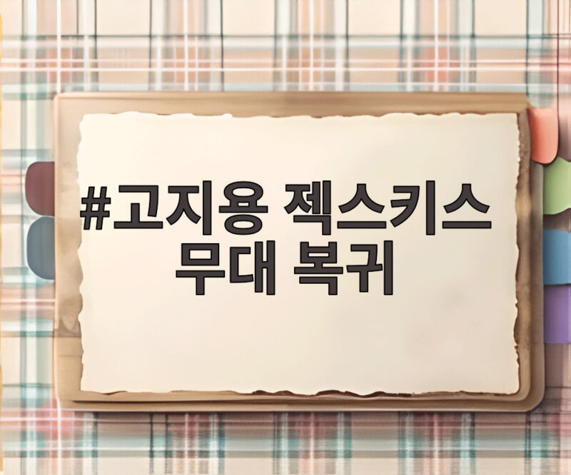 고지용 젝스키스 무대 복귀 10년 만에 세 멤버가 뭉친다 1 고지용 젝스키스 무대 복귀