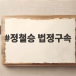 정철승 법정구속 항소심 징역 1년6개월 선고 이유 정철승 법정구속