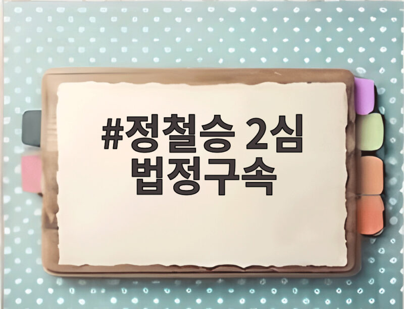 정철승 2심 법정구속 선고와 피해자 보호 의미 살펴보기 1 정철승 2심 법정구속