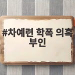 차예련 학폭 의혹 부인