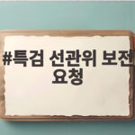 특검 선관위 보전 요청 공개검증 결과와 향후 일정 확인 특검 선관위 보전 요청