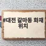 대전 갈마동 화재 위치