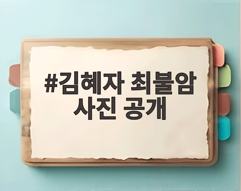 김혜자 최불암 사진 공개 22년 부부의 마지막 인사 1 김혜자 최불암 사진 공개