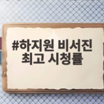 하지원 비서진 최고 시청률 경신 23년 만의 재회 하지원 비서진 최고 시청률