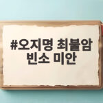 오지명 최불암 빈소 미안