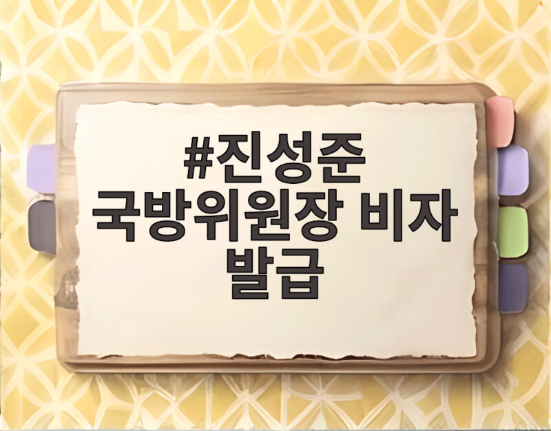 진성준 국방위원장 비자 발급 늦어졌지만 방미 정상화 1 진성준 국방위원장 비자 발급