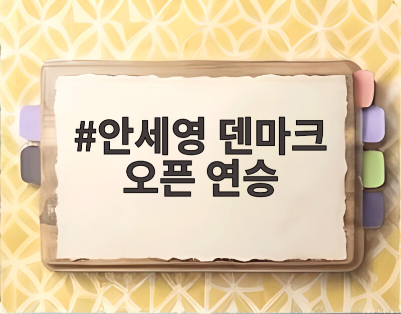 안세영 덴마크 오픈 연승
