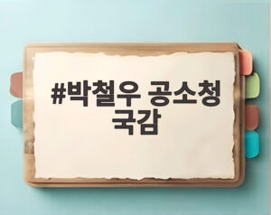 박철우 공소청 국감