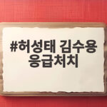 허성태 김수용 응급처치 도운 사연 심정지 현장에서 무슨 일이 허성태 김수용 응급처치