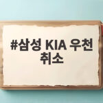삼성 KIA 우천 취소로 플레이오프 일정 하루 밀렸다 삼성 KIA 우천 취소