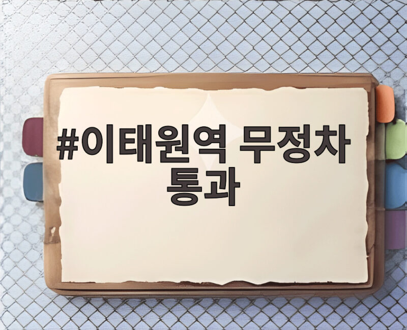 이태원역 무정차 통과 왜 일어났을까 핼러윈 인파 혼잡 대처 방법 1 이태원역 무정차 통과